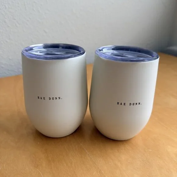 Rae Dunn Wifey Hubby Stainless Steel Tumblers Set NWOT - Picture 2 of 4